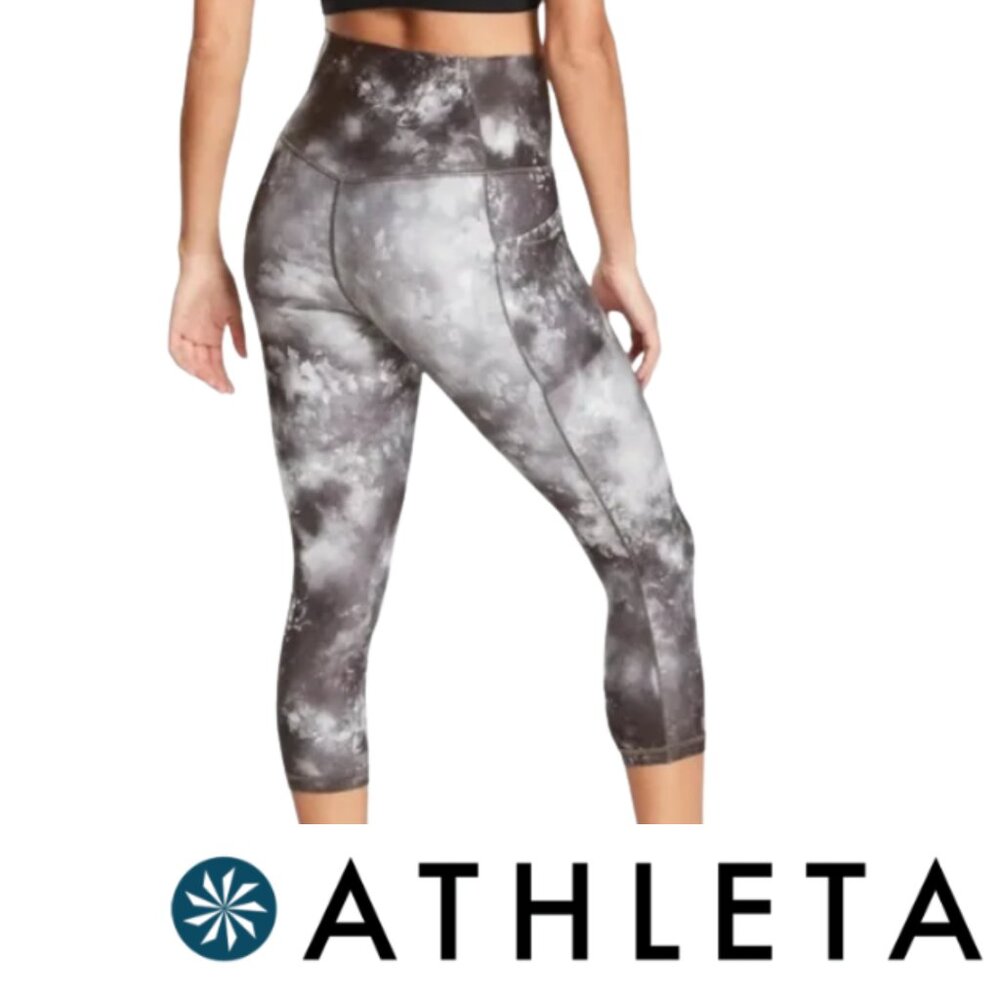 Like NEW Athleta Salutation Stash High-Rise Leggings with Pockets Size Small